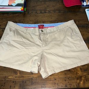 Gently worn khaki shorts - size 18
